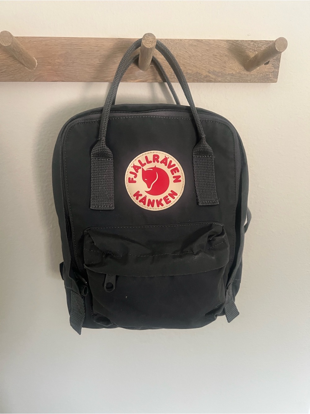 Fjallraven mini backpack in gray